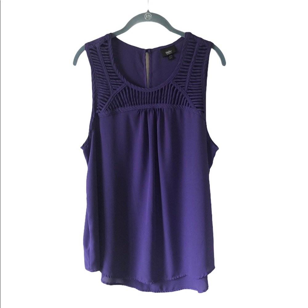 Mossimo purple women’s sleeveless blouse. Size XL